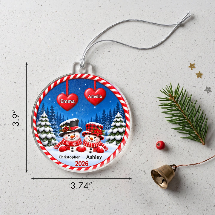 Personalized Christmas Ornament "Snowman"