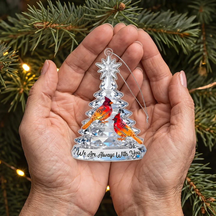 Personalized Christmas Tree Ornament "Cardinals Memorial"