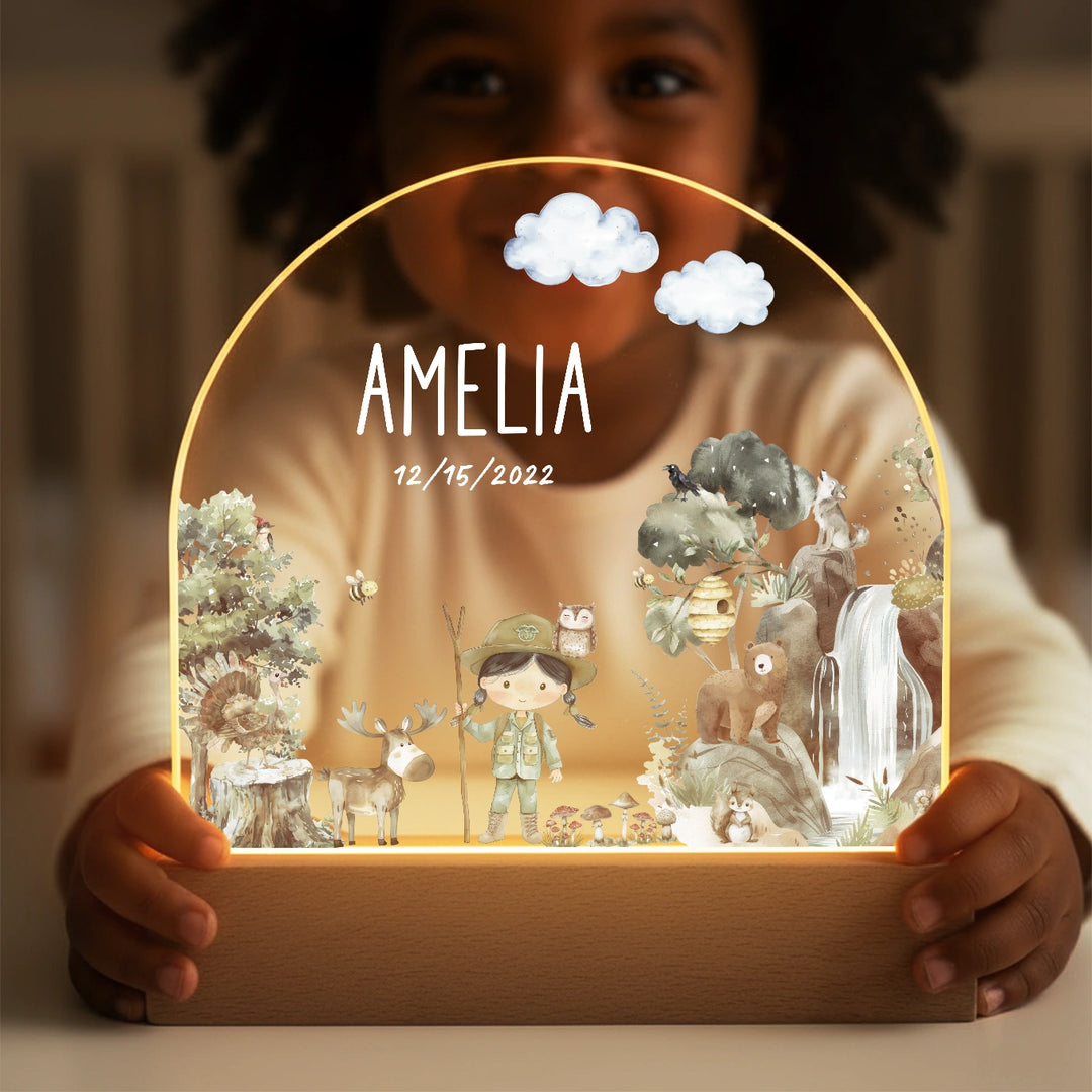 Personalized Nightlight "Wilderness"