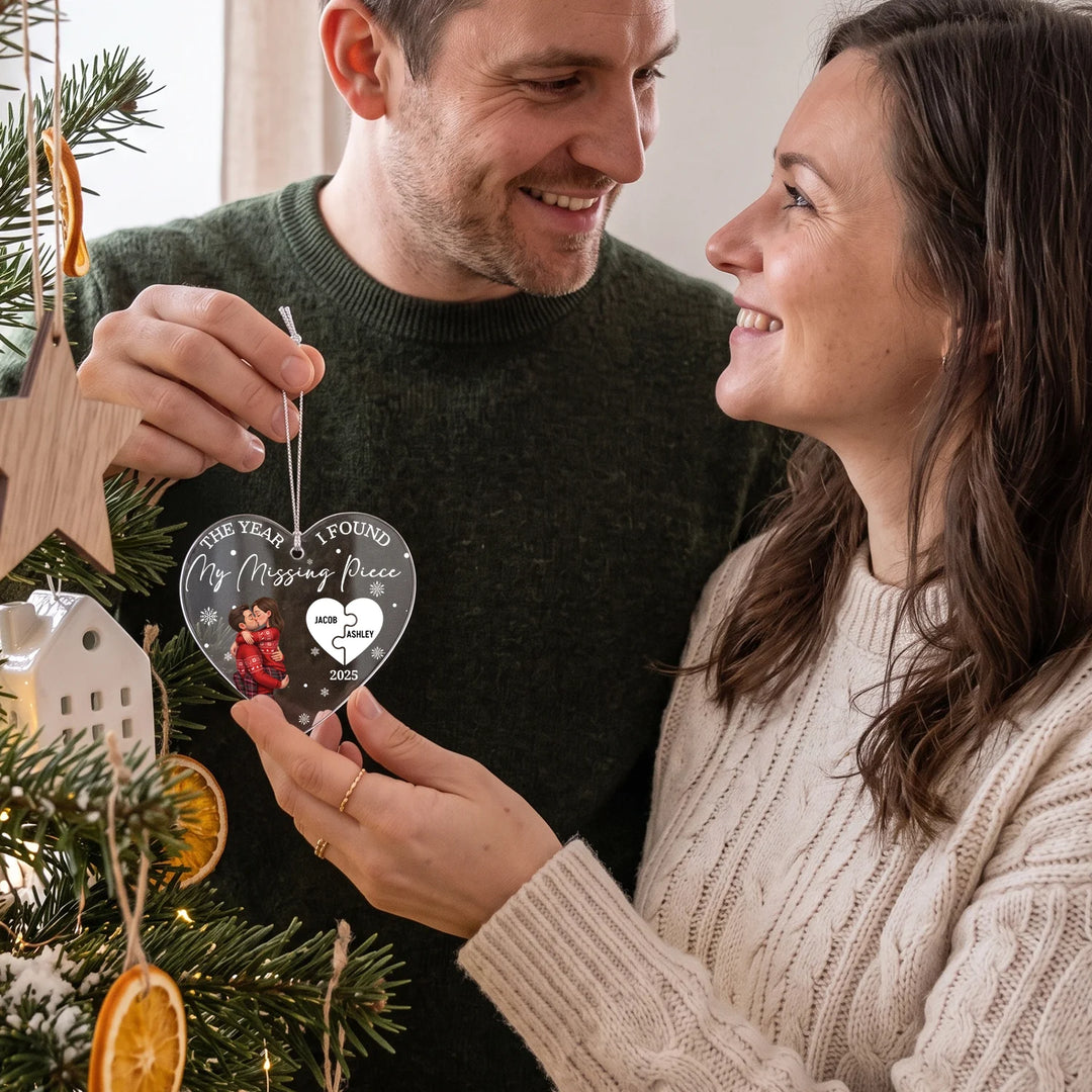 Personalized Christmas Ornament "Missing Puzzle Piece"