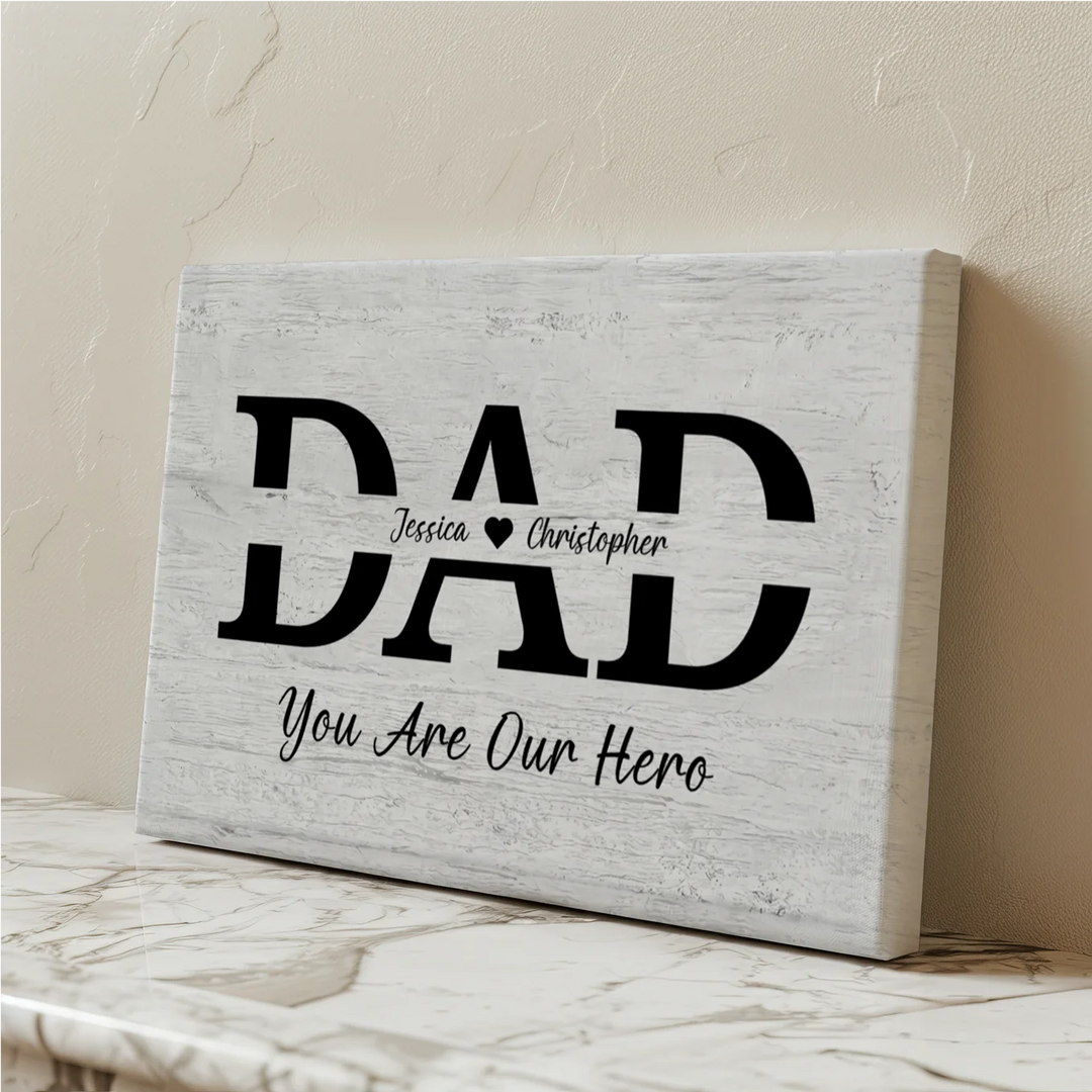 Personalized Canvas "DAD"