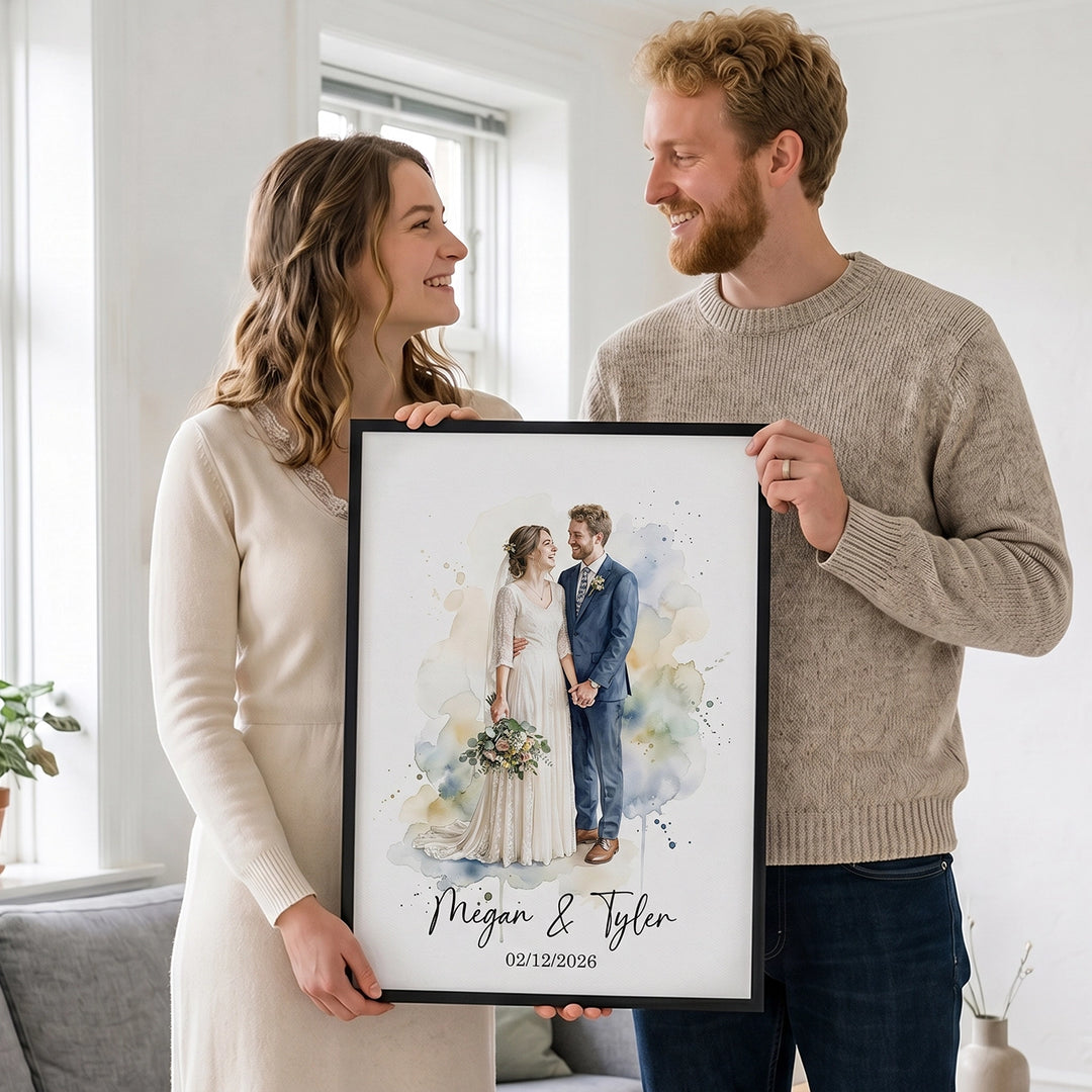 Personalized Poster "Watercolor Wedding"