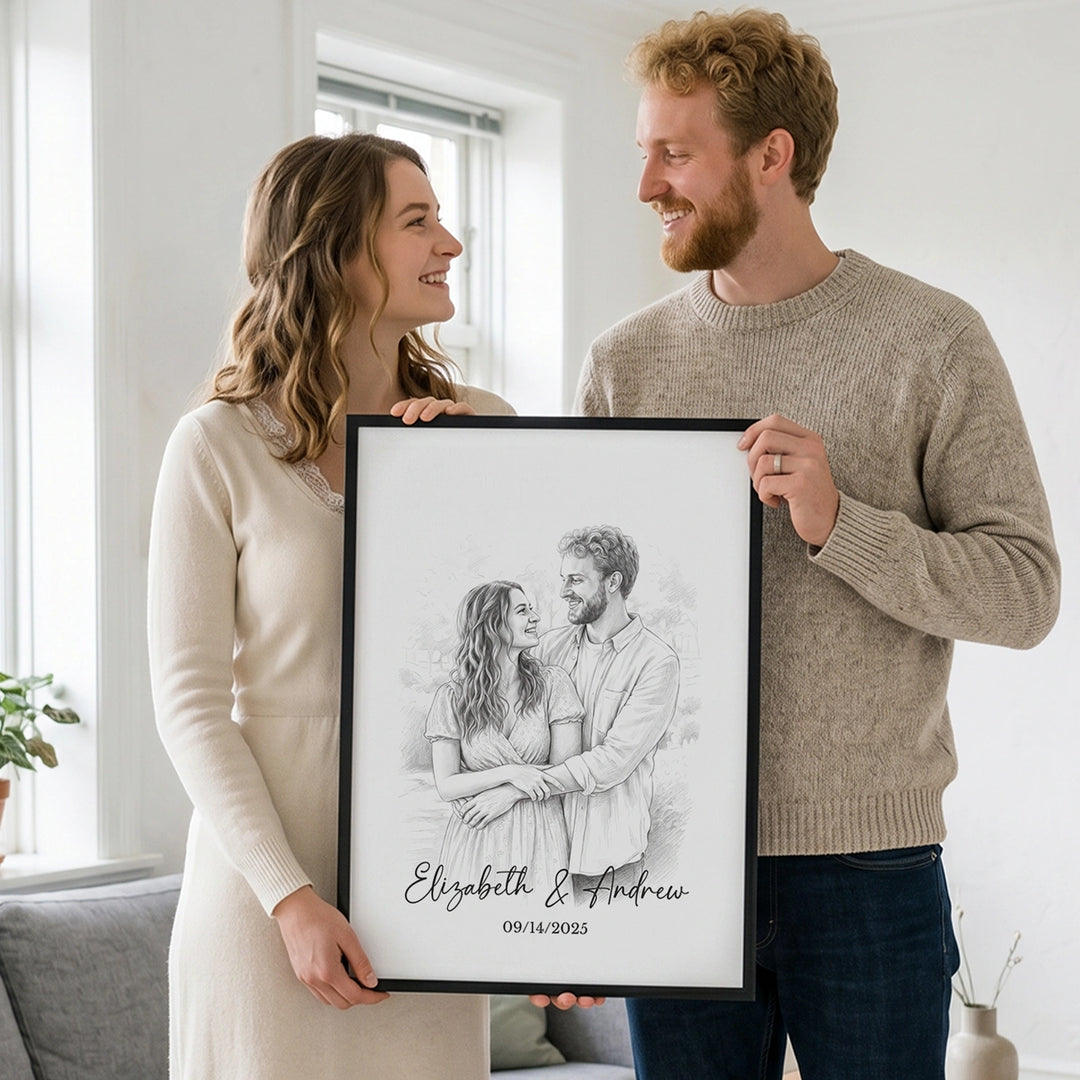 Personalized Poster "Watercolor Couple"