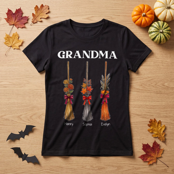 Personalized T-Shirt "Grandma Witch Broomsticks"