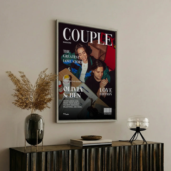 Personalized Canvas "Couple Magazine"