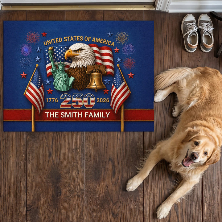 Personalized Doormat "250 Years"