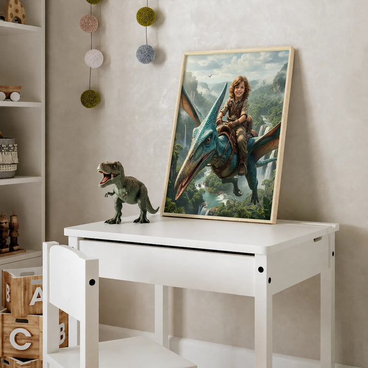 Personalized Poster "Flying Dino"