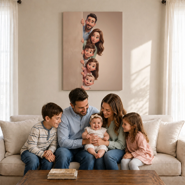 Personalized Canvas "Behind the Wall"