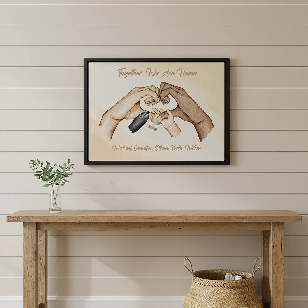 Personalized Canvas "Family Happiness"