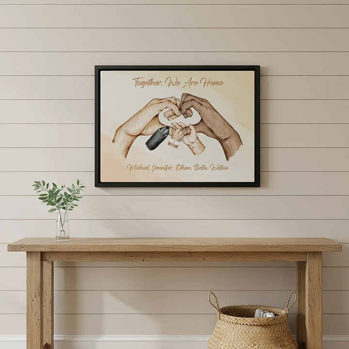 Personalized Canvas "Family Happiness"