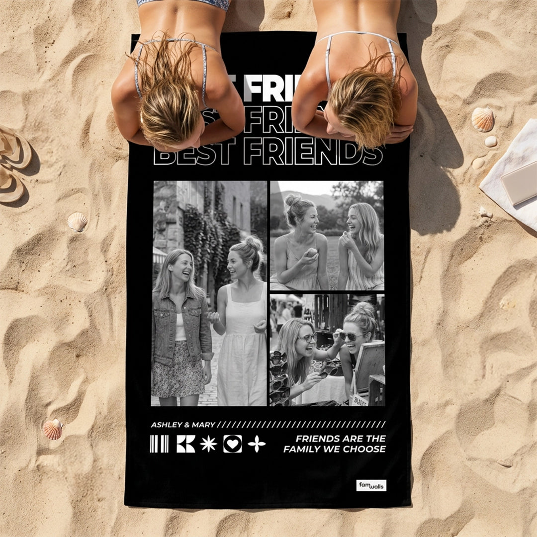 Personalized Towel "Besties"