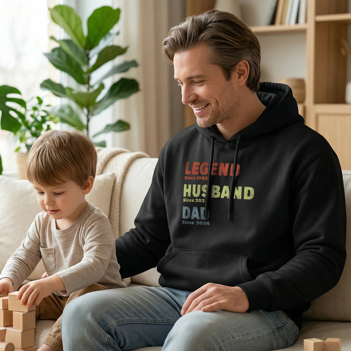 Personalized Hoodie "Legend, Husband, Dad"