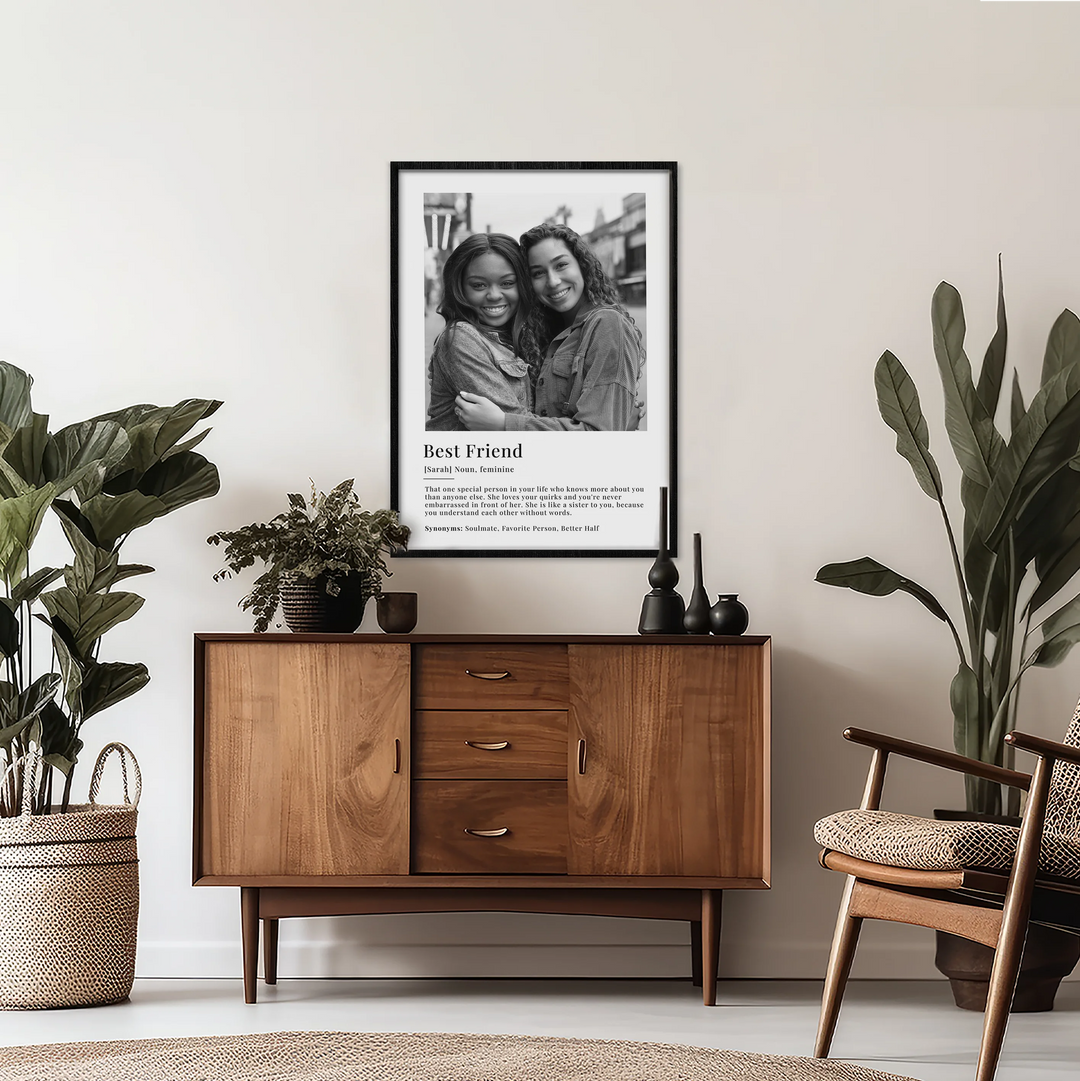 Personalized Photo Poster "Best Friend Definition"