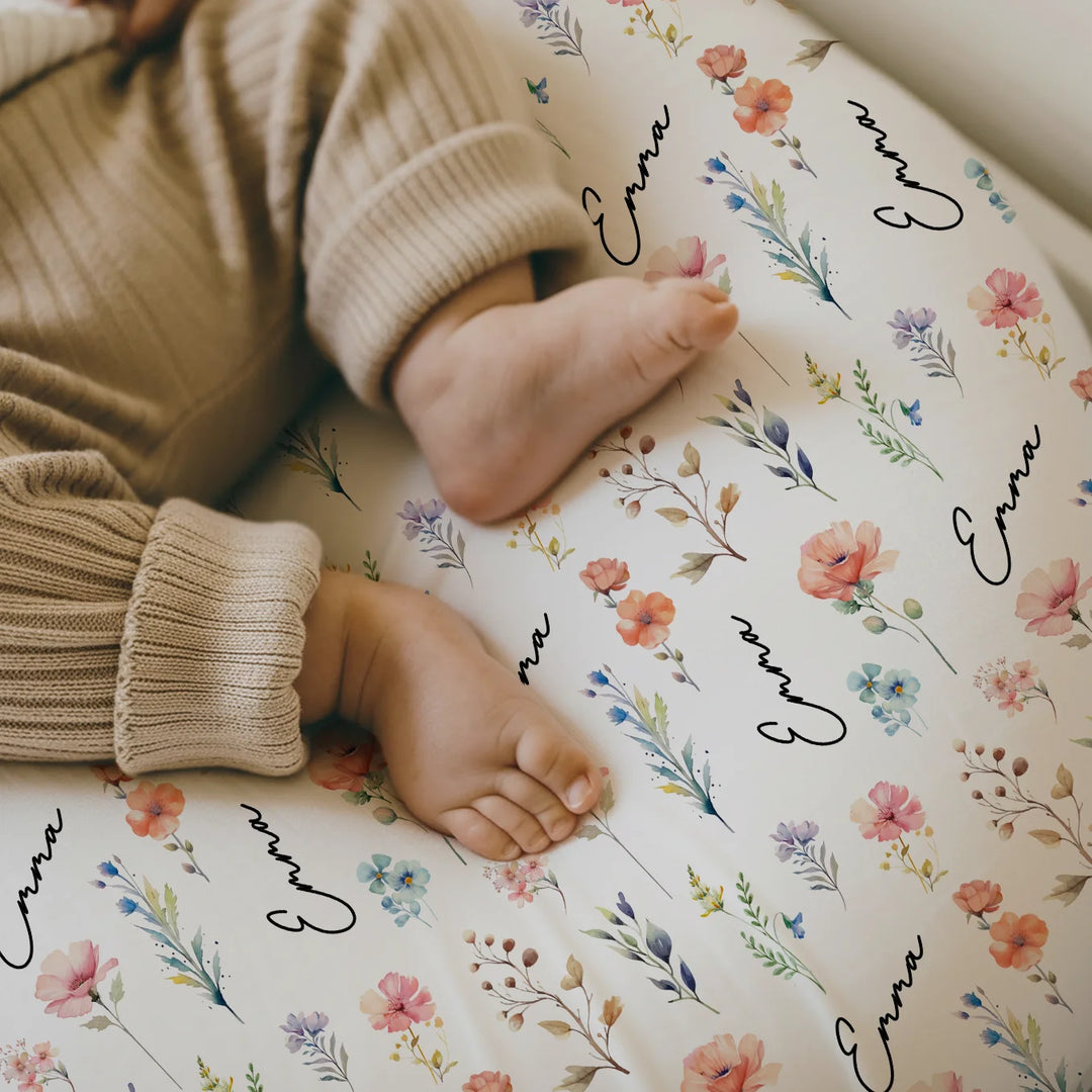 Personalized Baby Blanket "Flowers"