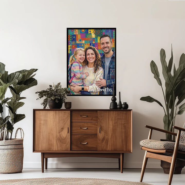 Personalized Family Poster "Pop Art"