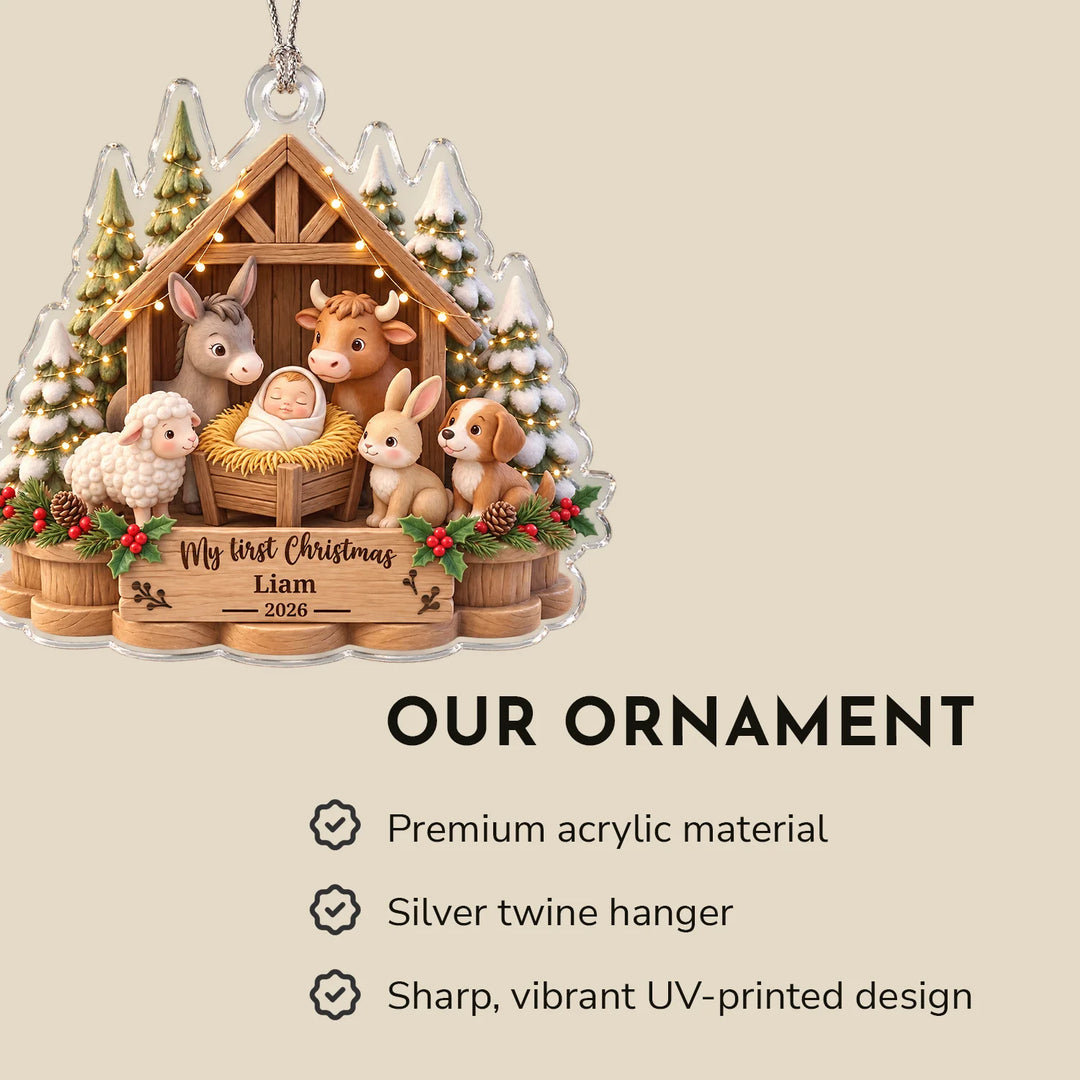 Personalized Christmas Ornament "My First Christmas"