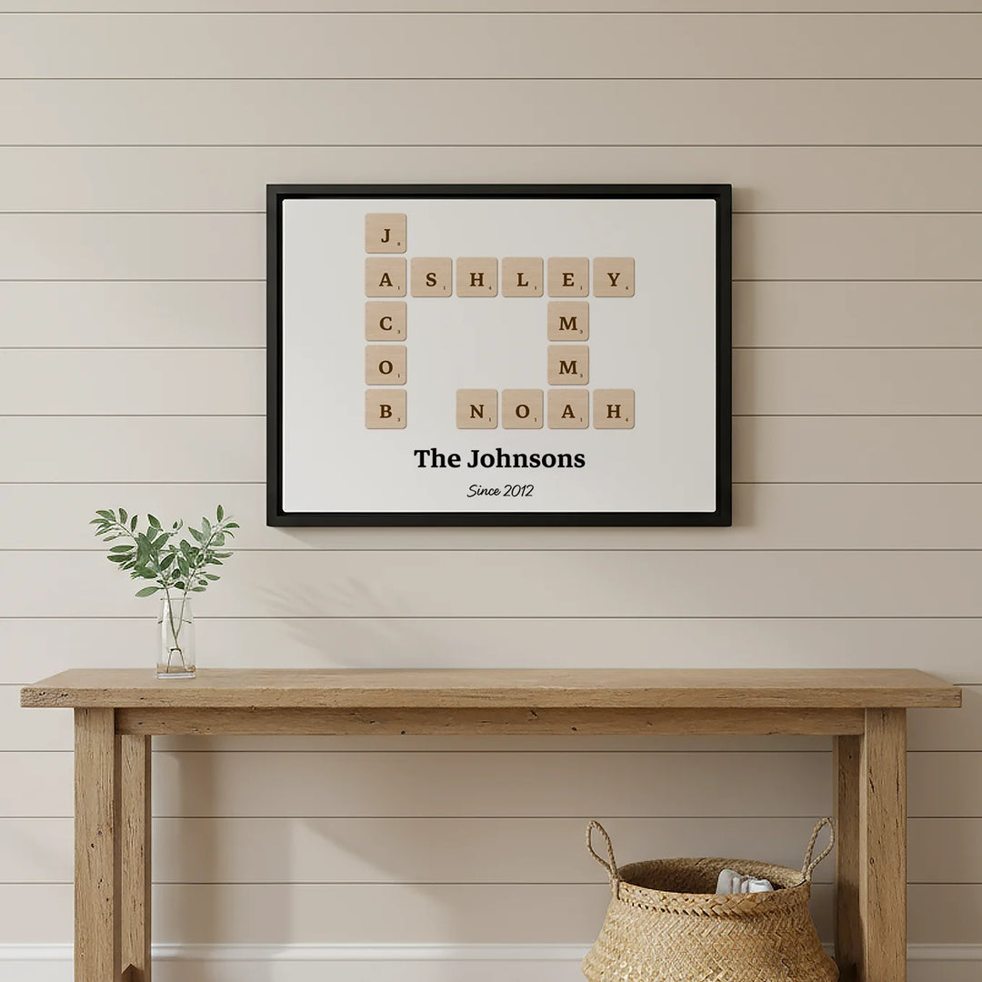 Personalized Canvas "Scrabble"