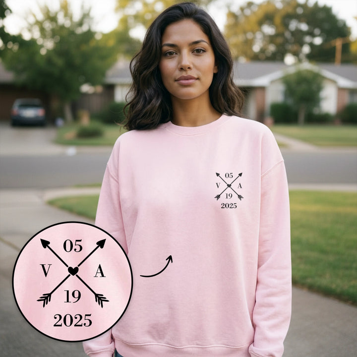 Personalized Sweater Heart & Date