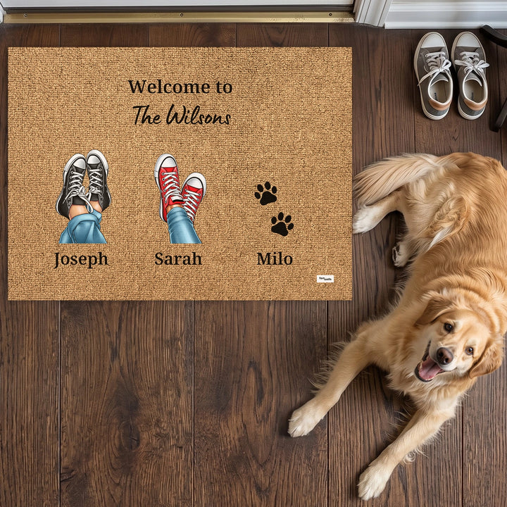 Personalized Doormat "Your Sneakers"