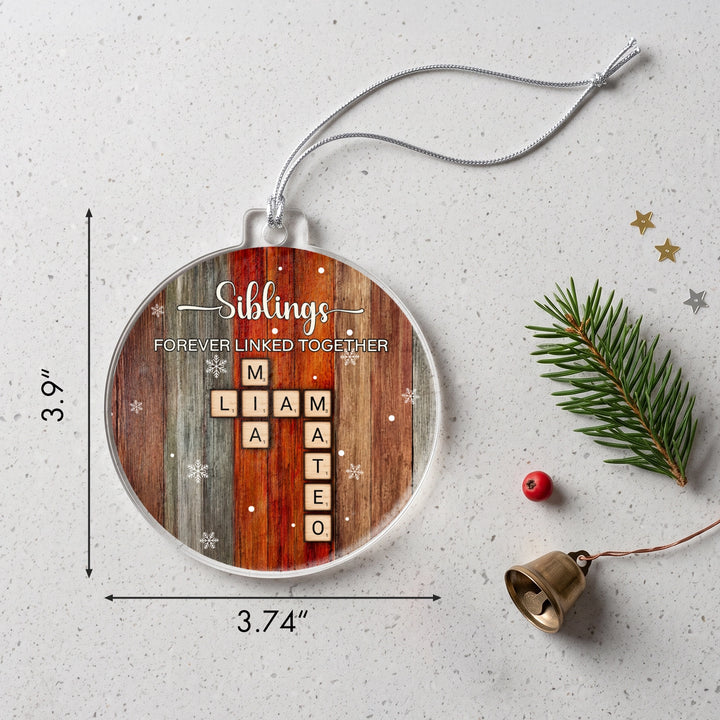 Personalized Christmas Tree Ornament "Scrabble"