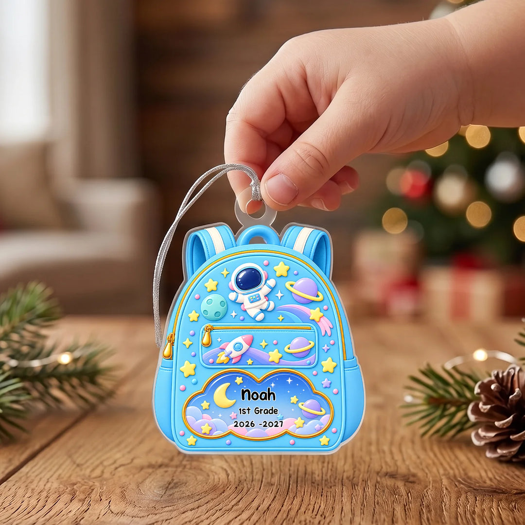Personalized Ornament "School Backpack"