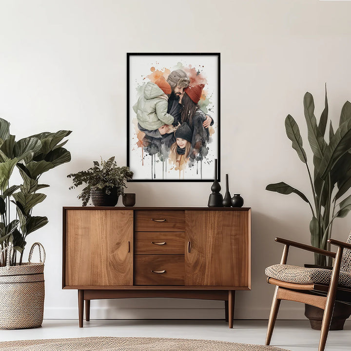 Personalized Poster Family "Watercolor"