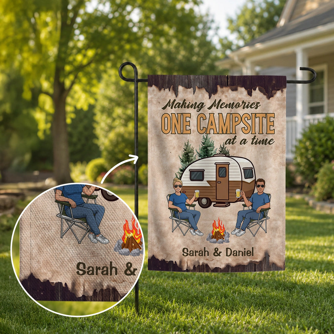 Personalized Flag "Camping Memories"