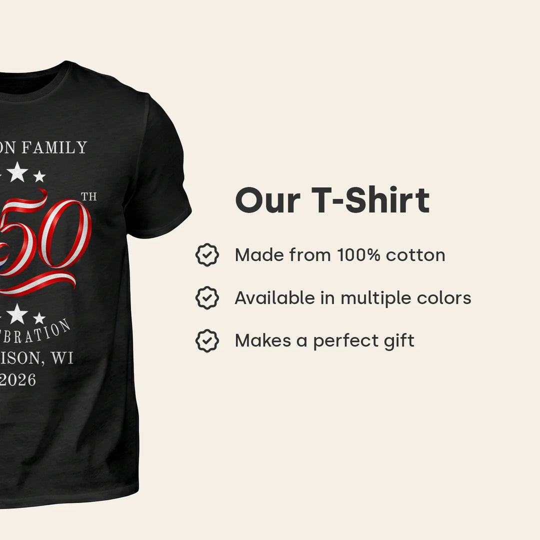 Personalized T-Shirt "250 Years Family"