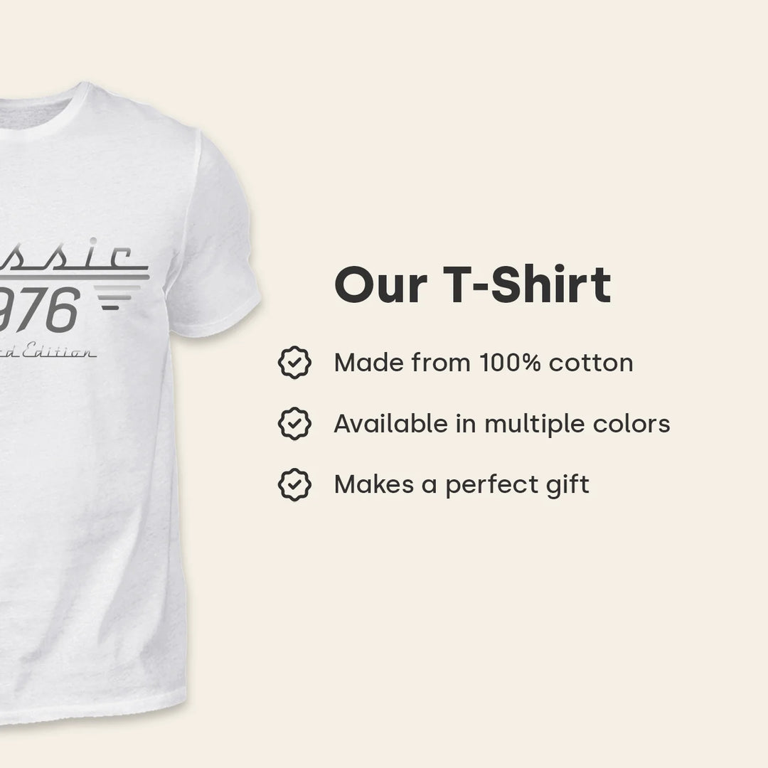 Personalized T-Shirt "Retro Birth Year"