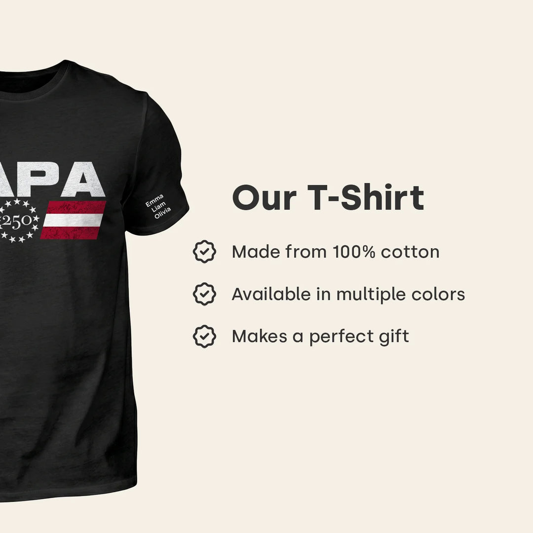 Personalized T-Shirt "250 Years for Dad"
