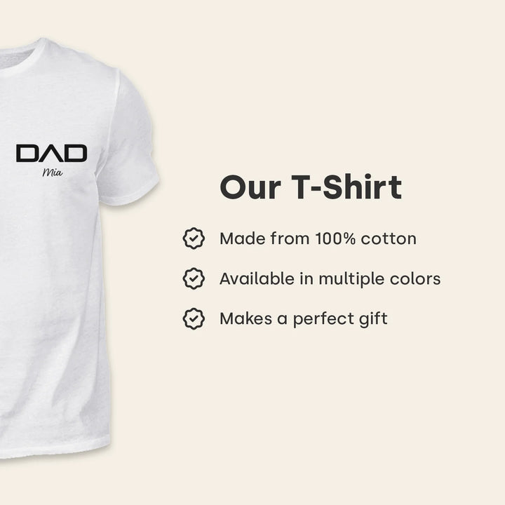 Personalized Dad T-Shirt "Modern"
