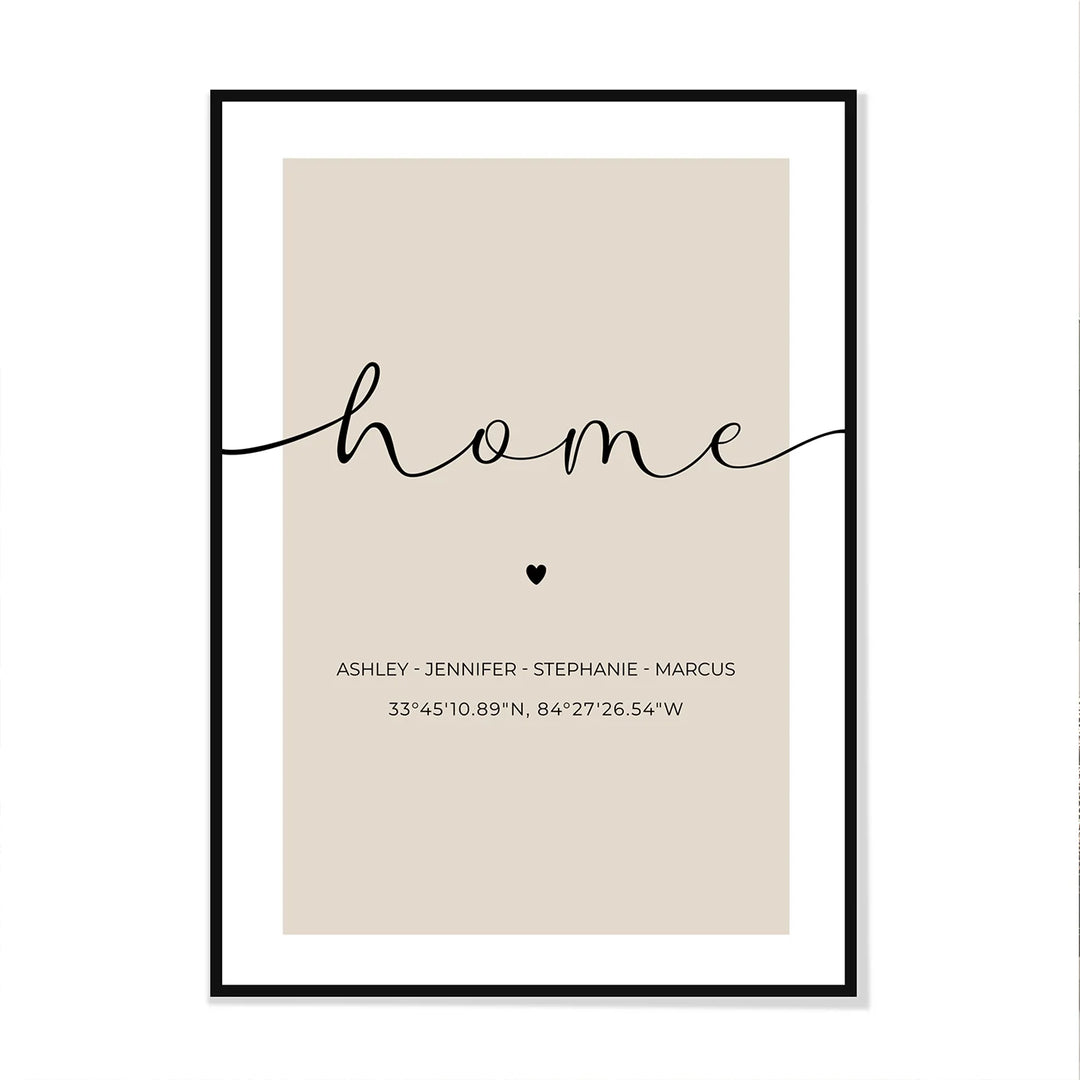 Personalized Poster "Your Home"