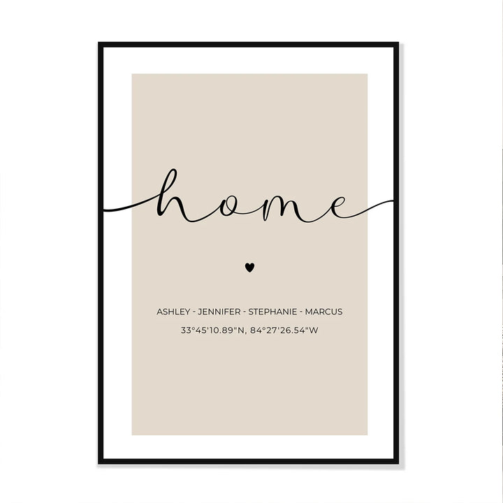 Personalized Poster "Your Home"