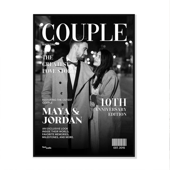 Personalized Poster "Couple Magazine"
