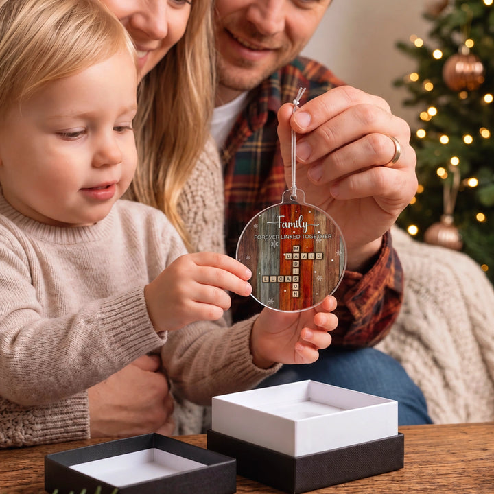Personalized Christmas Tree Ornament "Scrabble"