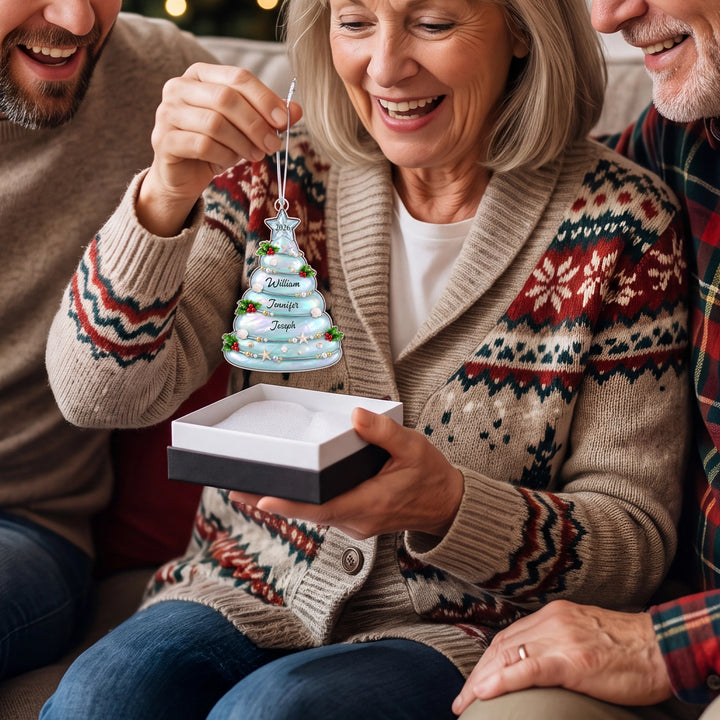 Personalized Ornament "Sea Glass Tree"