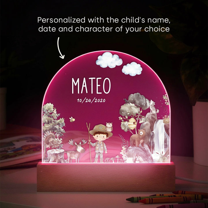 Personalized Nightlight "Wilderness"