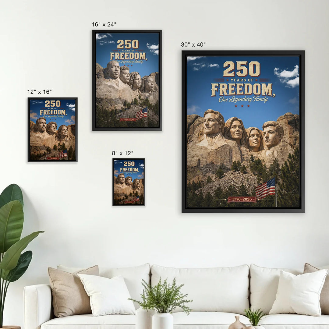 Personalized Canvas "250 Years Freedom"