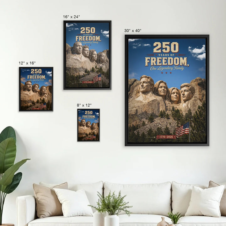 Personalized Canvas "250 Years Freedom"