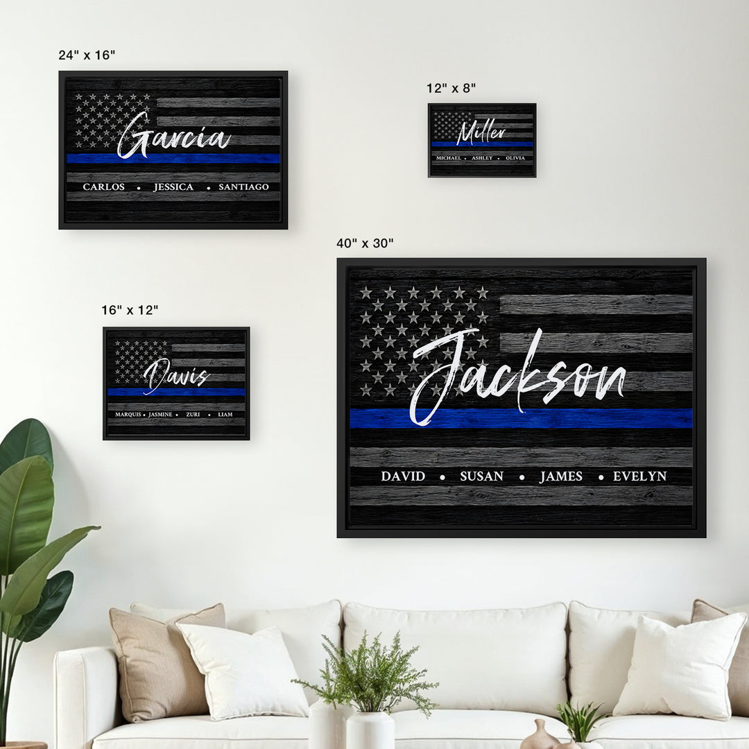 Personalized Canvas "American Flag"