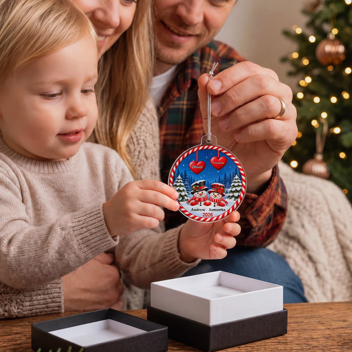 Personalized Christmas Ornament "Snowman"