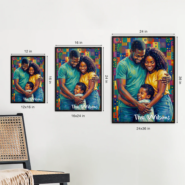 Personalized Family Poster "Pop Art"