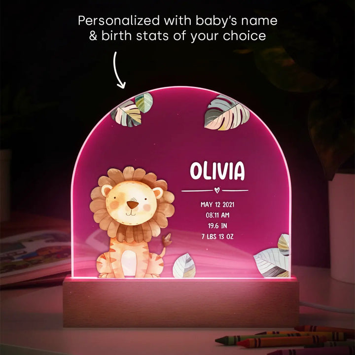 Personalized Night Light "Favorite Animal"