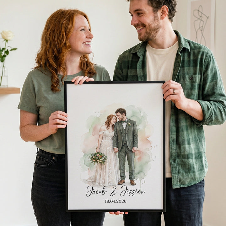 Personalized Poster "Watercolor Wedding"