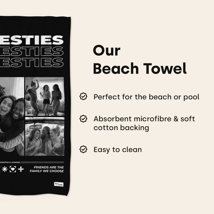 Personalized Towel "Besties"