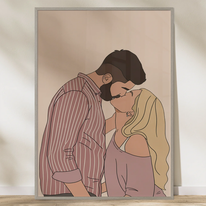 Personalized Poster "Couple Drawing"