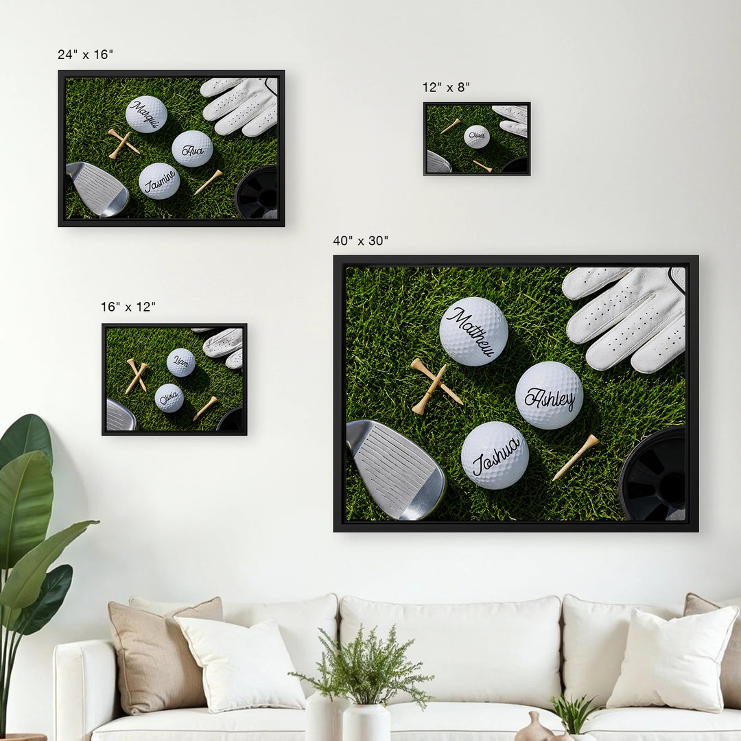 Personalized Canvas "Golf Course"