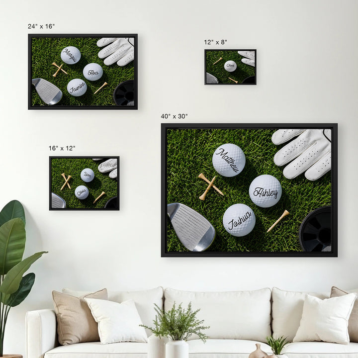 Personalized Canvas "Golf Course"