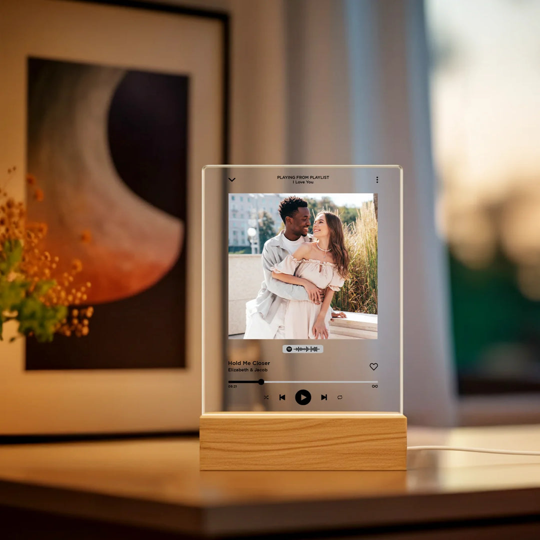 Personalized Acrylic Light "Favorite Song" | Night Light, Decorative Light, Glowlight
