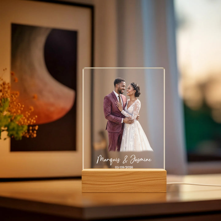 Personalized Glowlight "Wedding Watercolors"